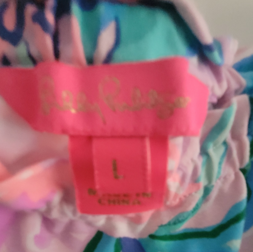 Lilly Pulitzer Calla Short Romper Style Pink Mermaid Under Sea - Picture 3 of 6